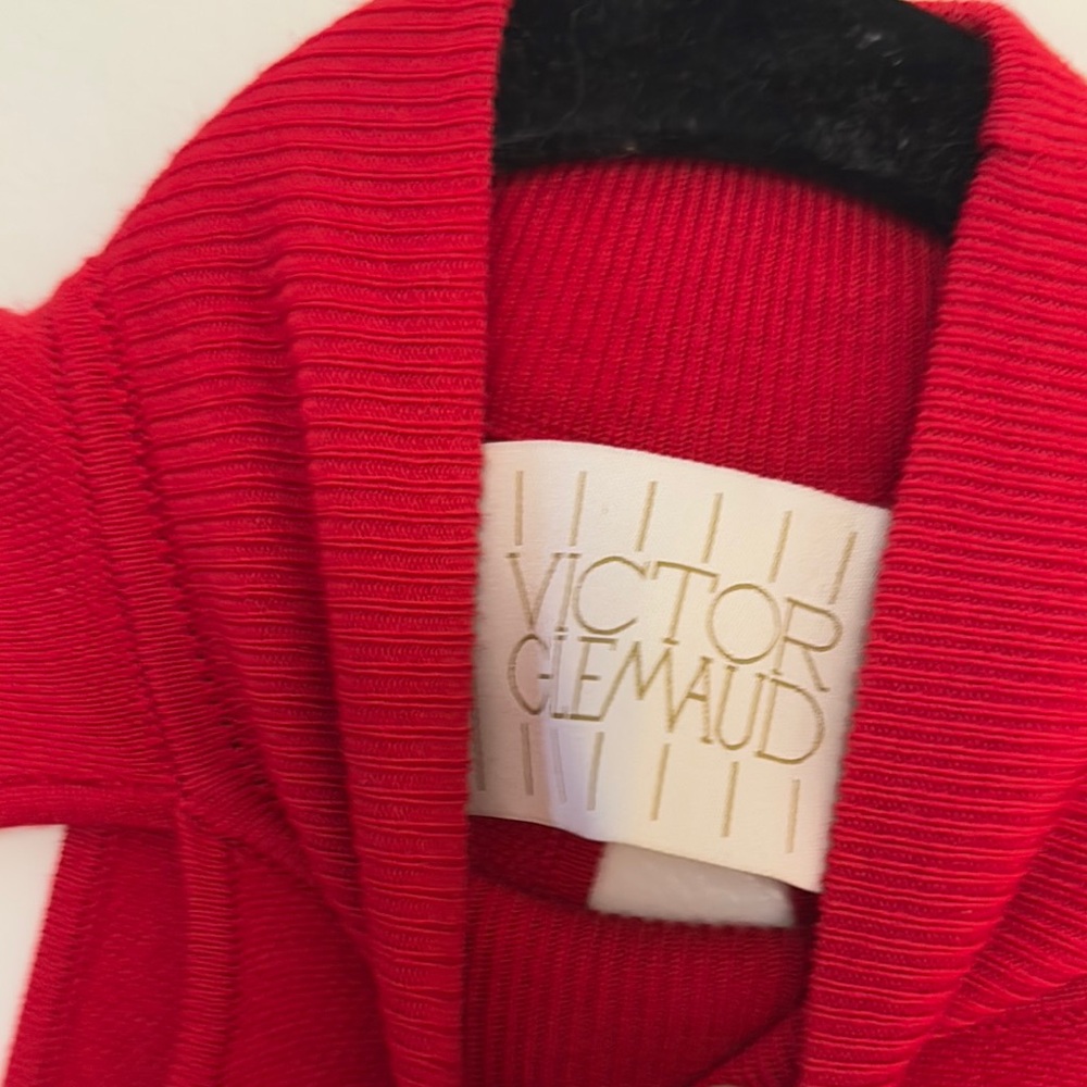 Victor Glemaud Red maxi knit Dress, S - Picture 2 of 3